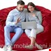 مبل شنی مدل استوانه باروکش مخمل ضخیم 