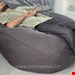 بین بگ الیافی مدل گلابی سایز ۱۰۰با پارچه مخمل مبلی طوسی تیره