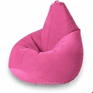 بین بگ(مبل شنی)طرح هپی چیر بزرگ تکنفره گلابی۱۲۰×۱۲۰×۱۲۰
