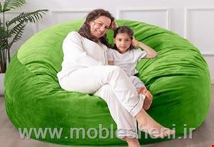 بین بگ، مبل شنی یونولیتی بزرگ مخمل سبز 