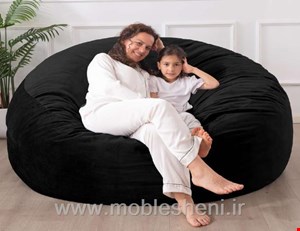 مبل شنی دونفره بزرگ مشکی(بیتا بین بگ)