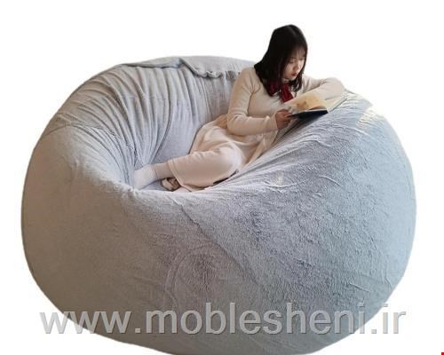 بین بگ گرد با رویه خز تدی 