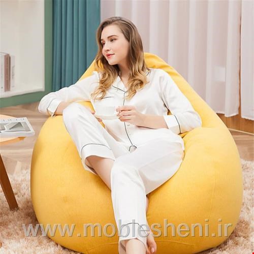 بین بگ طرح هپی چیر بزرگ باروکش مخمل 