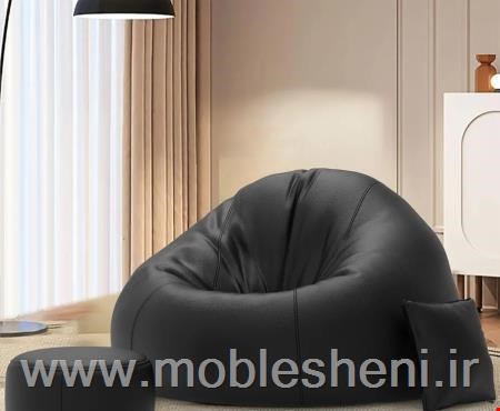 مبل شنی.یونولیتی. گلابی بارویه مخمل ضخیم 