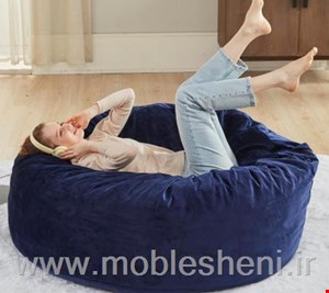 بین بگ تک‌نفره بزرگ باپارچه مخمل 