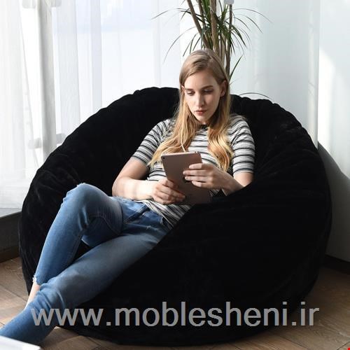 مبل شنی تک‌نفره مدل بولت باروکش مخمل 