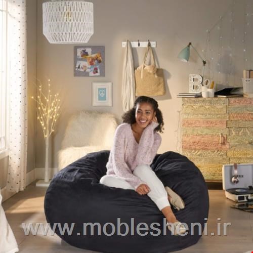 بین بگ استوانه‌ای بارویه مخملی 