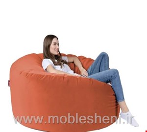 بین بگ گرد یونولیتی، با روکش مخمل آجری 