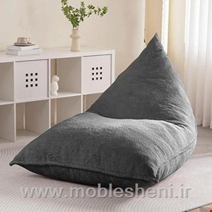 مبل راحتی بین بگ مثلث طوسی تیره۱۸۰×۱۲۰