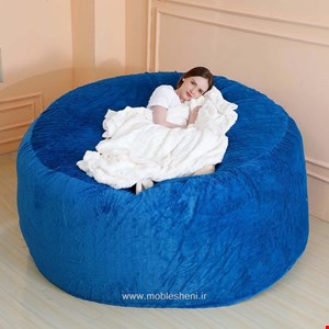 بین بگ بزرگ۱۶۰×۷۰.آبی نفتی.دارای آستر.وروکش خز تدی.مواد داخل.الیاف ترکیبی.مناسب دونفر 