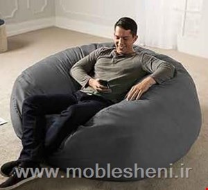 مبل شنی (بین بگ)تکنفره بزرگ با مخمل مبلی دیاموند