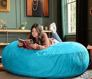 مبل شنی گرد خیلی بزرگ باپارچه مخمل ضخیم 