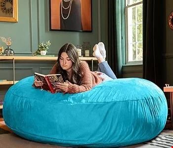 مبل شنی گرد خیلی بزرگ باپارچه مخمل ضخیم 