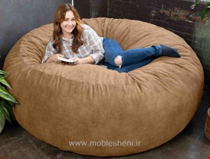 مبل شنی،بین بگ،استوانه بزرگ تک نفره باروکش حوله ای