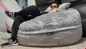 بین بگ سوپرسافت اشسیزEşsiz سایز۱۴۰×۸۰طوسی پرزبلند خرگوشی