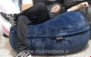 مبل شنی راحتی،بین بگ سرمه ای برند اشسیزEşsiz سایز۱۴۰