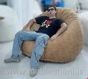 مبل شنی یا بین بگ یونولیتی 140×140پشتی دار چند حالته