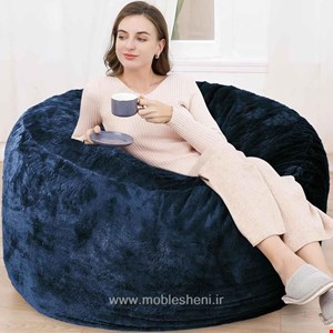 بین بگ تک‌نفره گرد با روکش خزدار