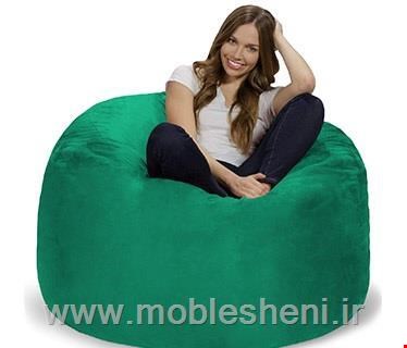 بین بگ تک‌نفره یونولیتی، با روکش مخمل سبز 