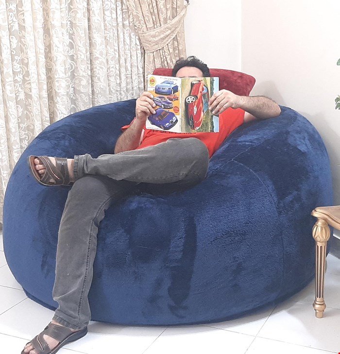 بین بگ(مبل شنی)بزرگ تکنفره سایز بزرگ قطر ۱۴۰ سانت در ۷۰ سانت بیتا بین بگ