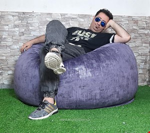 bita bean bag سایز ۱۲۰ در ۷۰ مخمل طرح دار