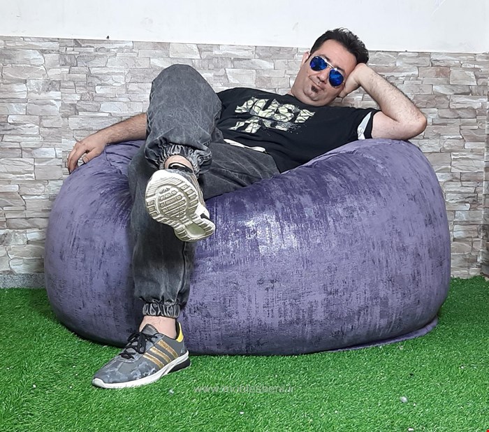 bita bean bag سایز ۱۲۰ در ۷۰ مخمل طرح دار